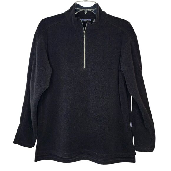 Patagonia 1/2 Zip Men's Black Fleece Pullover Jacket Style 52413 Size Small - Picture 1 of 6